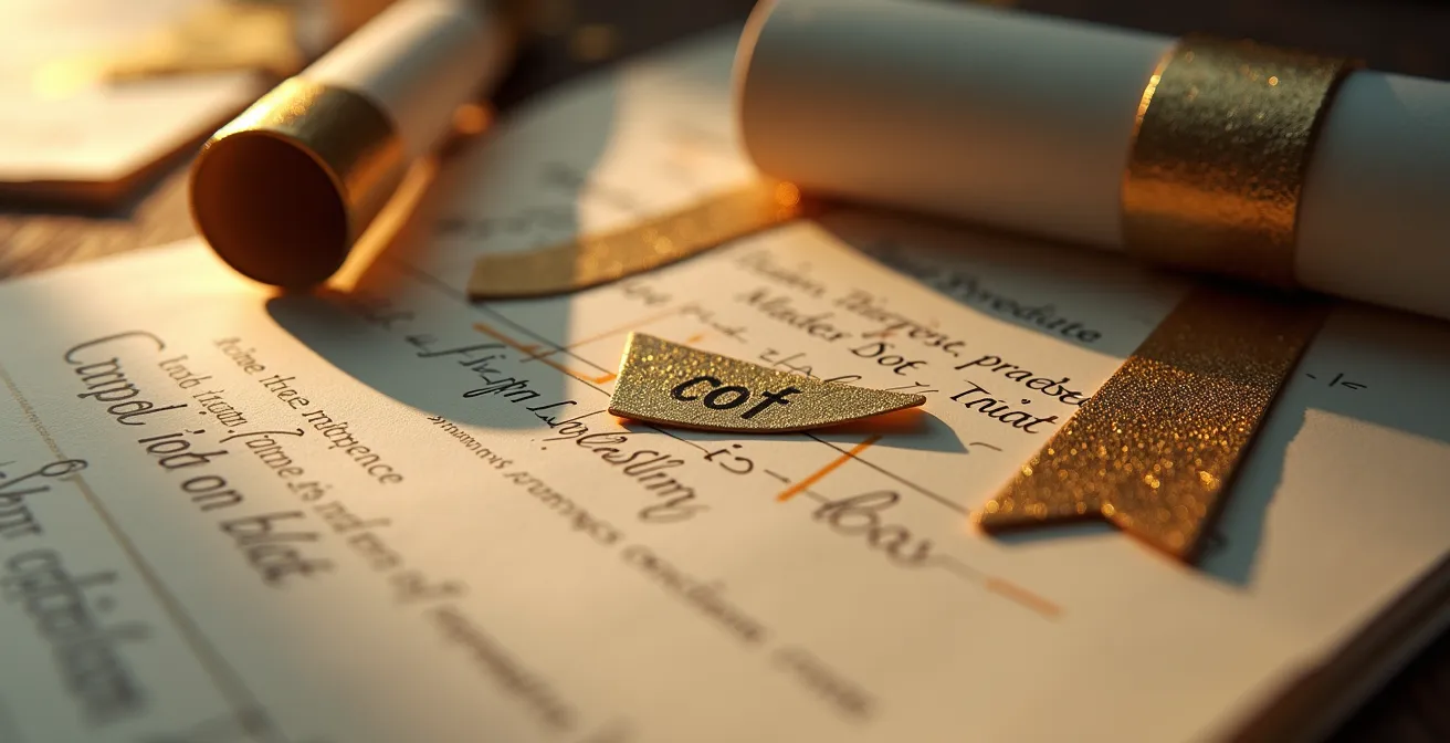 Dossier académique d'excellence avec graphiques de performance et médailles