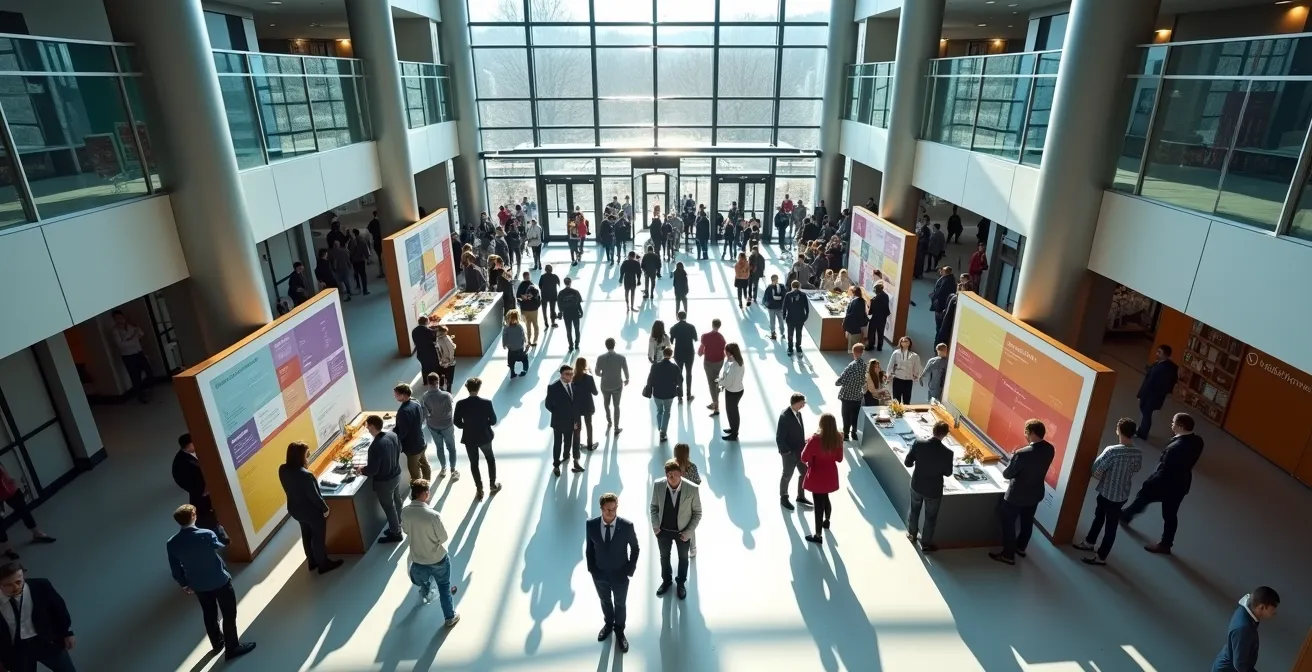 Salon d'emploi dynamique dans un cégep québécois